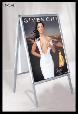 China Advertising double sided Aluminium display stand , poster stand A board for sale