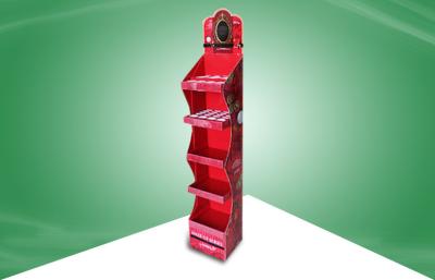 China Cosmatics Cardboard Free Standing Display Unit With Five Shelf Promoting Diferent Items & Size for sale