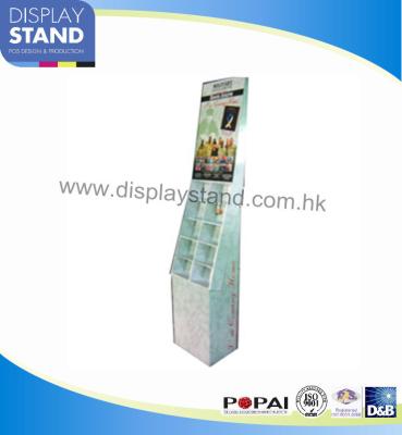 China Full Color Cardboard Display Stands , Pop Display stand with Grid for Promation for sale