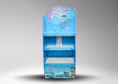 Chine Supports d'affichage bleus de carton de preuve de l'eau avec trois couches pour les chiffons humides à vendre