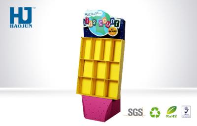 China 4C Printing Cardboard Display Stand For Candy Advertising , Cardboard Floor Display for sale