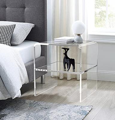 China Nightstand Convertible Modern Living Room Acrylic End Table for sale