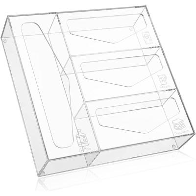 China High Viable Minimalist Transparent Acrylic Snack Storage Bag Storage Box for sale