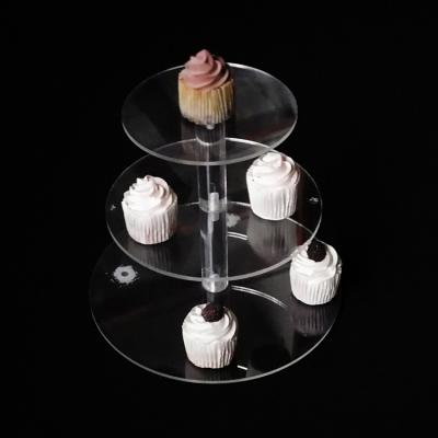 China Flexible Soft Dessert Cake Display Acrylic Donut Tower Stand for sale