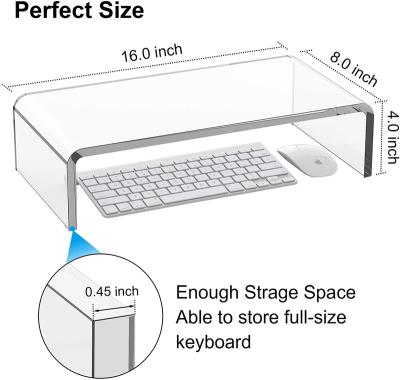 China Convertible Head Up Look To Front Perfect Acrylic Laptop Stand for sale