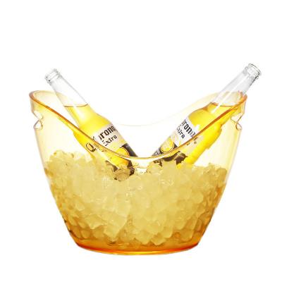 China Minimalist 6 Bottle Capacity Champagne Wine Acrylic Ice Bucket for sale