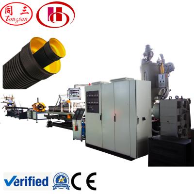 China PIPE DWC Pipe Making Machine PVC / HDPE Corrugated Pipe Pipe Machine for sale