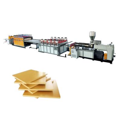 China Foaming Sheet / Plates PVC WPC Board Making Machine / Extrusion Line for sale