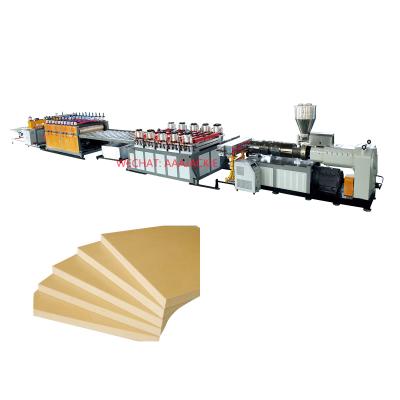 China Plates Wood Plastic Composite PVC Foam Board Extrusion Machine For Furniture Board , Cabinet Board Production for sale