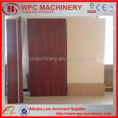 China Wood plastic sheet WPC/PVC door panel extrusion line/600-900mm wpc door machine/PVC door machine for sale