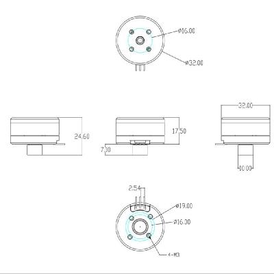 China Industrial Robot Gimbal Motor With Encoder Motor T Brushless Motor 2506 for sale