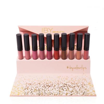 China Recycled materials luxury eco-friendly custom lip gloss set display box private label lip gloss boxes packaging custom logo lip gloss boxes for sale