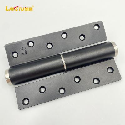 China Modern Space Aluminum Black Color Hydraulic Buffer Automatic Closing Hinge For Wooden Door 6 Inch Door Closer for sale