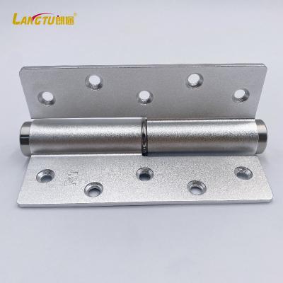 China Modern Color Aluminum Hydraulic Buffer Gap Self Closing Hinge Damping Spring Hinged 5 Inch Blind Door Closer for sale