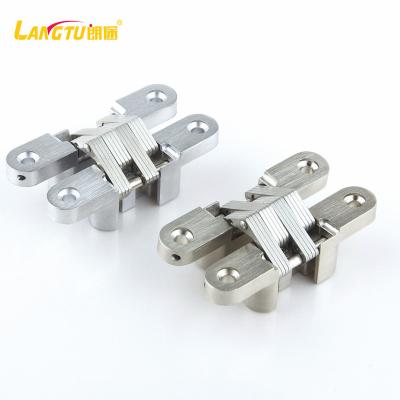 China 180 Degree Modern Zinc Alloy Furniture Concealed Hinge Concealed Door Hinge Invisible Hinge for sale