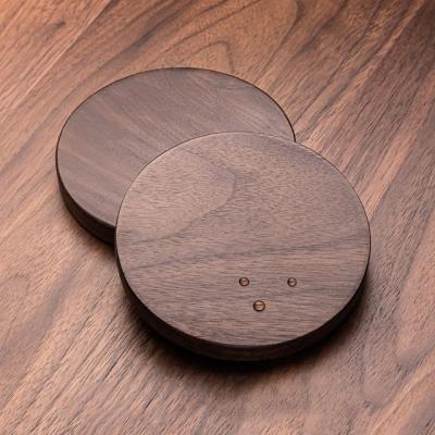 China Minimalist Wood Material Wood Table Mat And Feature Eco-Friendly Wood Cup Coaster for sale