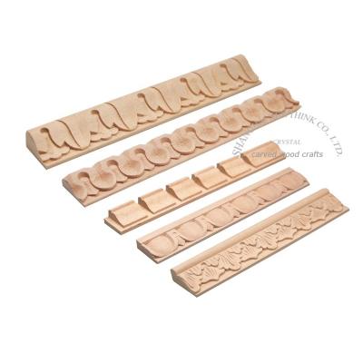 China Furniture Moldings Chinese Carved Ornamental Wood Moldings Decorative Wood Molding For Interior Decoration for sale