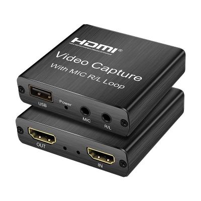 China HDMI video capture card hd 1080p to usb video capture game capture hdmi for ps4 game dvd collect hdmi audio and video 68x27x9(mm) for sale