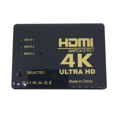 China 4k HDMI Switcher 3x1 4K*2K 3 Input 1 Output Switcher With IR Remote 129 for sale