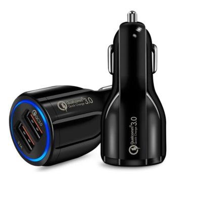 China MP3/MP4 Player USB Car Charger Fast Charging Adapter With Cigarette Lighter QC3.0 Chargers Car Phone Charger for sale