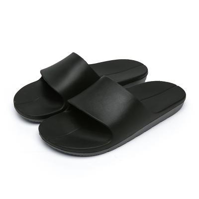 China 2022 OEM Waterproof Custom Black PVC Slippers Shoes Sandal,Custom Logo Slippers Men Plain Blank Custom Logo Slide Sandal Wholesale for sale