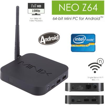 中国 MINIX 新 Z64 Windows 8.1 のインターネット TV 箱 Bluetooth 4.0 Wifi 2G/32G HDMI 1080P H.264 販売のため