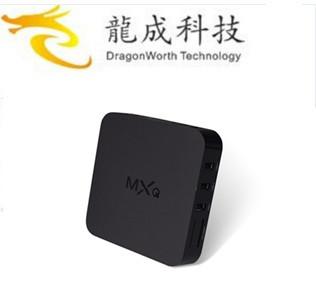 Chine appui androïde amlogic de vente chaud OEM/ODM de boîte du noyau 1g8g TV de quadruple de noir de mxq de boîte TV de la boîte androïde s805 TV de 4K à vendre