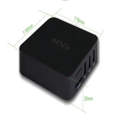 Chine la boîte intelligente androïde MXQ S805 de TV a entièrement chargé le miracast 3D d'airplay de wifi de xbmc de boîte du noyau TV de quadruple de boîte de l'ott TV de noyau de quadruple de kodi à vendre