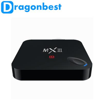 China Caja quad-core 2G/8GB HD lleno 4k Amlogic s802 del androide TV de MXIII/MX3 Mx6 en venta