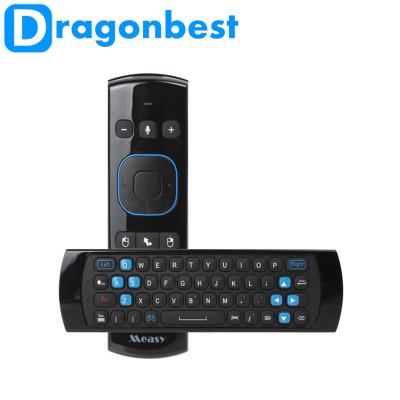 China Black Air Mouse Keyboard Remote Control Measy GP830 Remote Game Voice Function for sale