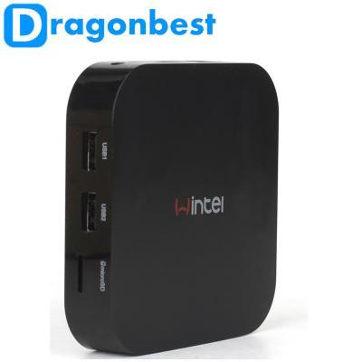 China Quad Core Wintel W8 TV Box With Windows 8.1 OS Intel 1.33GHz CPU Bluetooth WIFI for sale