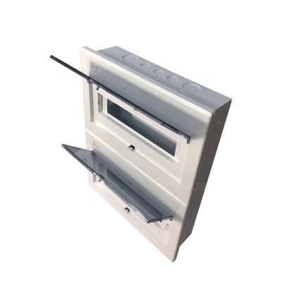 China 36Way MCB Mount ABS Electrical Panel Panel Hidden Tier Panel Box Chunxing Electrical Hardware Exterior Surface Surface Double for sale