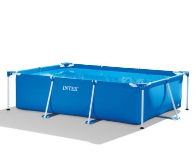 China Easy Rectangular PVC Family Yard INTEX 28272 PVC Set Outdoor Pool for sale