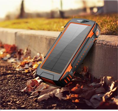 China Solar Power Bank 30000mah With 2022 New Products Unique QC 18W 30000mah Waterproof Instant Light Battery Charger Instant Light PD18W 30000mah Portable Solar Powerbanks Solar for sale