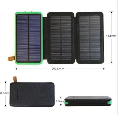 China 2022 New Product Solar Mobile Phone Charger Power Bank Waterproof Portable Solar Power Bank Charger 10000mah Power Banks For Outdoor for sale