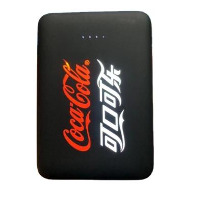 China Custom LOGO 5000mAh Advertising Logo Power Bank Portable Personalized LED Light Flag Powerbanks 5000 mah for sale