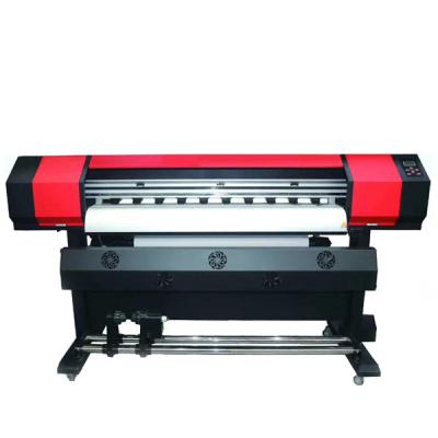 China Garment shops 1.3m 1.6m digital inkjet eco solvent printer 1.8m with XP600 DX5 i3200 printhead for sale