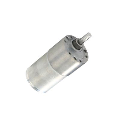 China Totally Enclosed 37mm All Metal Gearbox DC 12v 24v High Torque Low Speed ​​Eccentric Shaft Gear Motor for sale