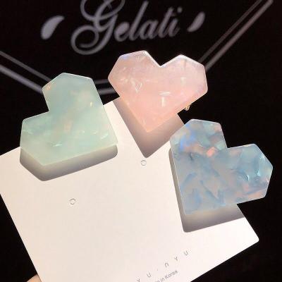 China Fashionable Instagram Web Celebrity Acetic Acid Hair Clip Jelly Candy Side Clip Bangs Clip Headdress for sale