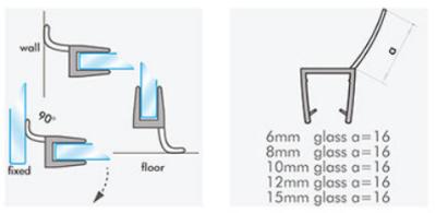 China Modern Room Rubber Glass Door Shower Waterproof Sealing Strip for sale