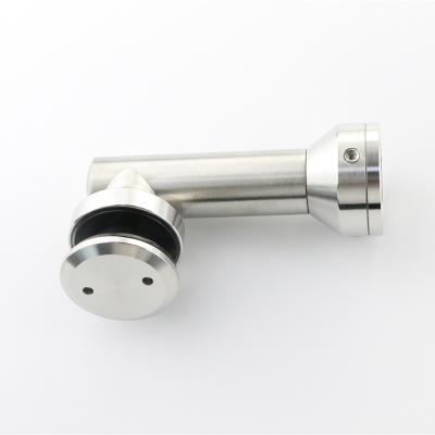 China Easy Installation 0/90/135/180 Degree Glass Hinge Bathroom Hinge Zinc Alloy Square Glass Clamp Fixture Clip Connector for sale