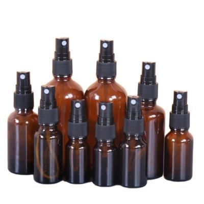 China Healthy Oil Packaging 50ml 100ml Botella De Spray De Vidrio Ambar 100ml 10ml 15ml 20ml 30ml Rociador Amber Glass Spray Bottle Essential for sale