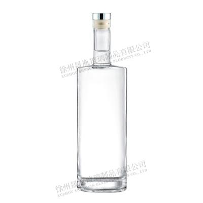 China Hot Selling Beverage Rum 750ml Vodka Whiskey Liquorspirit Glass Bottom Suitable For Bars for sale