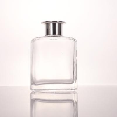 China Square Clear Glass 100ml High Quality Cosmetic Glass Empty Aromatherapy Perfume Bottle For Home for sale