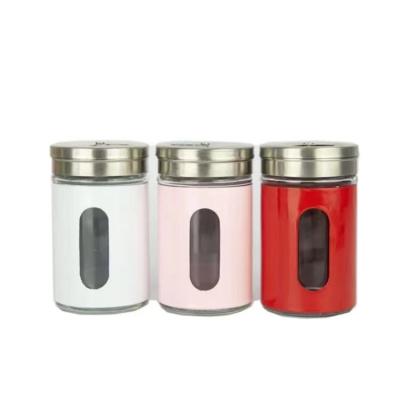 China Stainless Steel Lead Free Wholesale Glass Bottles for BBQ Seasoning in Kitchens for sale