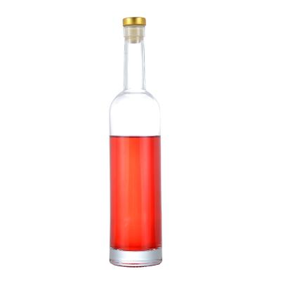 China Wholesale High Quality Transparent Glass Beverage Fruit Wine Ice Wine Whiskey Bottle Bar Bottom for sale