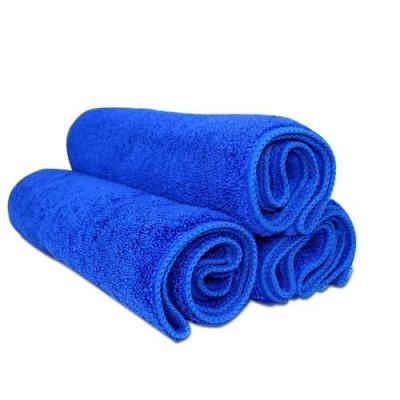 China 2021 color microfiber cleaning cloth car viable hot sale thick weft-knit dry towel custom cleannig supplies for car wash for sale