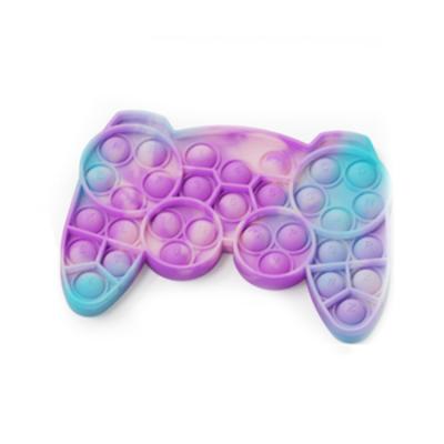 China Stress Relief Worry Relief Kids Push Pop Game Controller Gamepad Fidget Popper Toy Autism ADHD Sensory Person Toys for sale