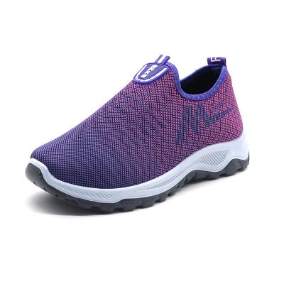 China 2022 Anti-odor Ladies Safety Shoes Fabric Shoes Flat Breathable Walking Shoes for sale