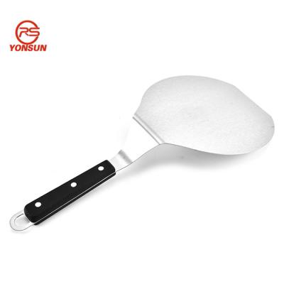 China Durable 430 Stainless Steel Pizza Peel Pizza Spatula Pizza Peel Shovel Transfer With PP Handle for sale